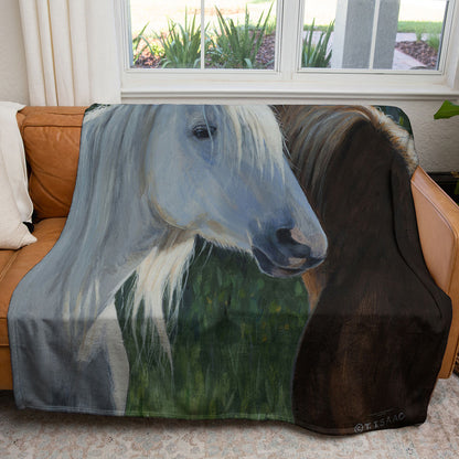 Horse Whispering 50" x 60" Fleece Blanket