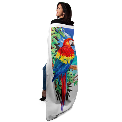 Scarlet Macaw 50" x 60" Fleece Blanket