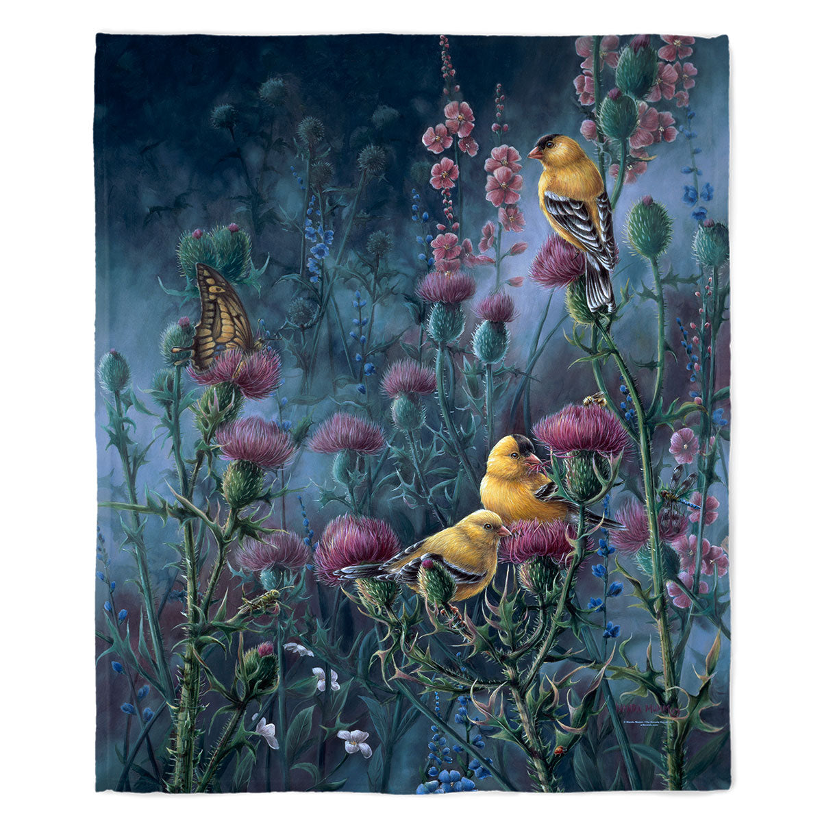 Wings of Gold 50" x 60" Fleece Blanket