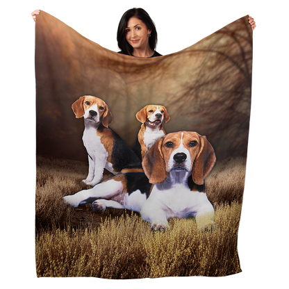 Beagle 50" x 60" Fleece Blanket