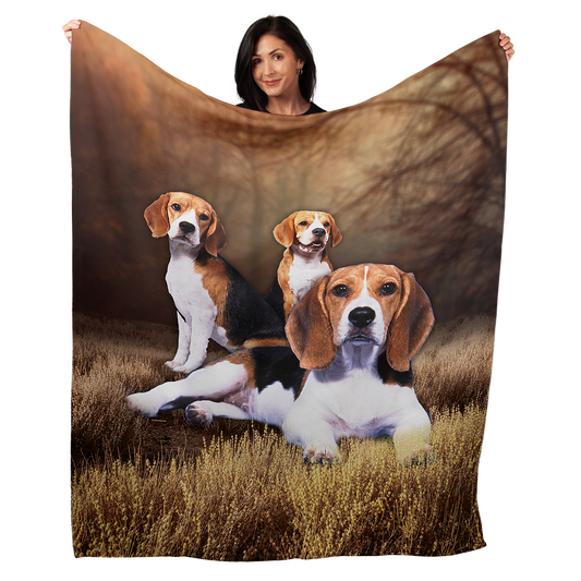 Beagle 50" x 60" Fleece Blanket