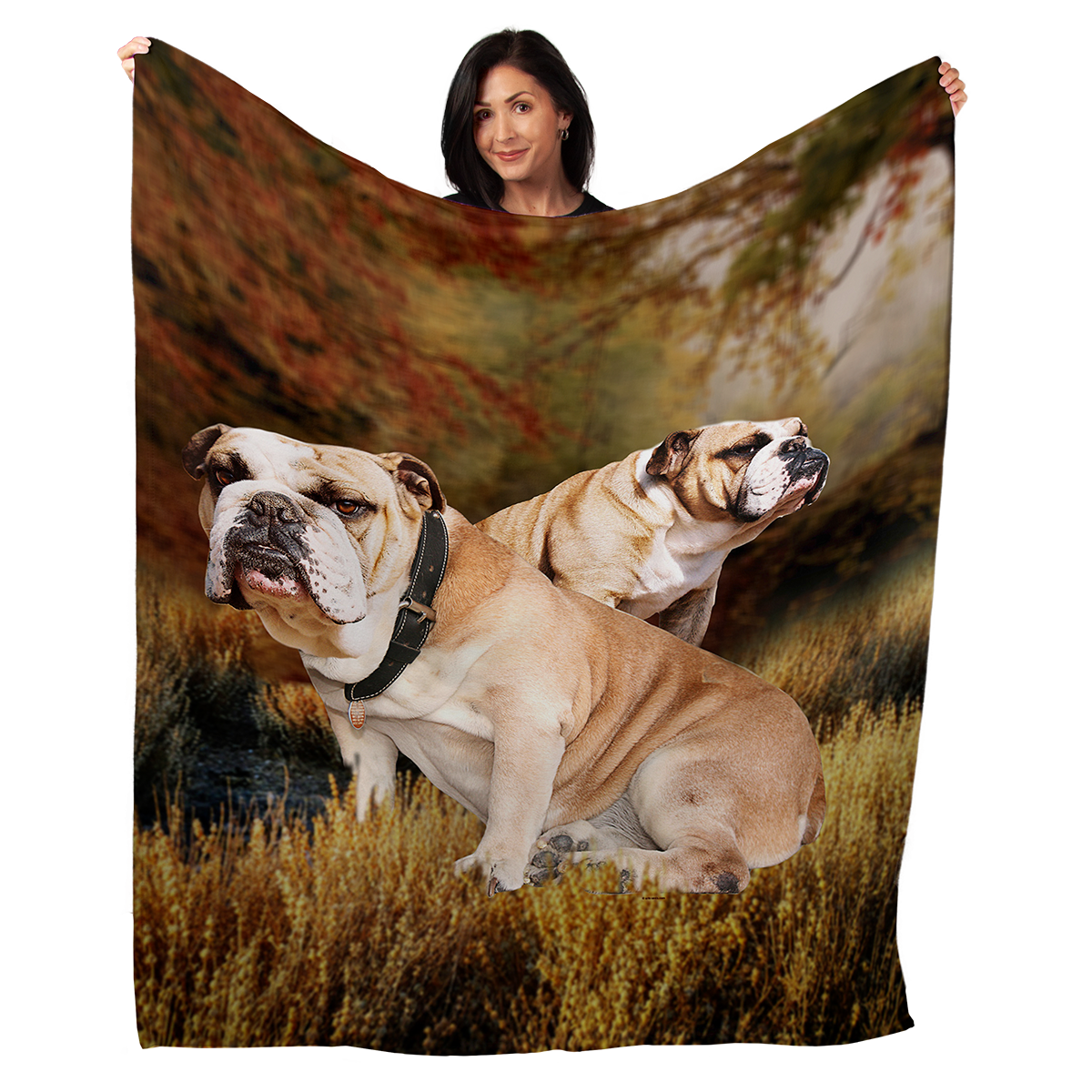 Bulldog 50" x 60" Fleece Blanket