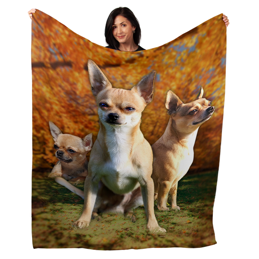 Chihuahua 50" x 60" Fleece Blanket