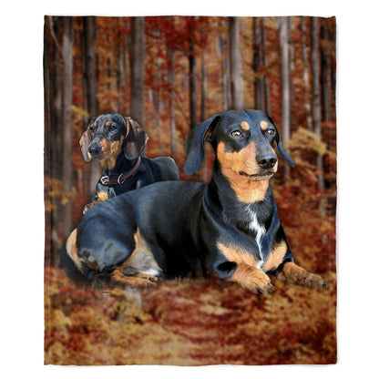 Dachshund 50" x 60" Fleece Blanket