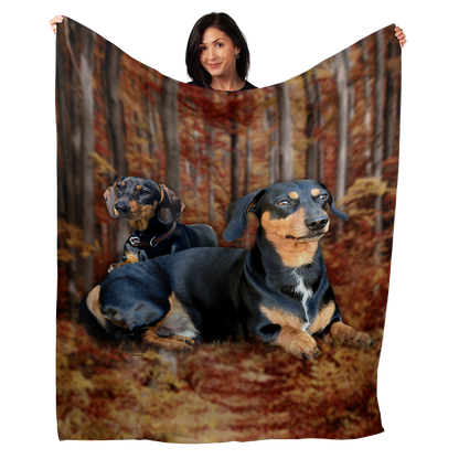 Dachshund 50" x 60" Fleece Blanket