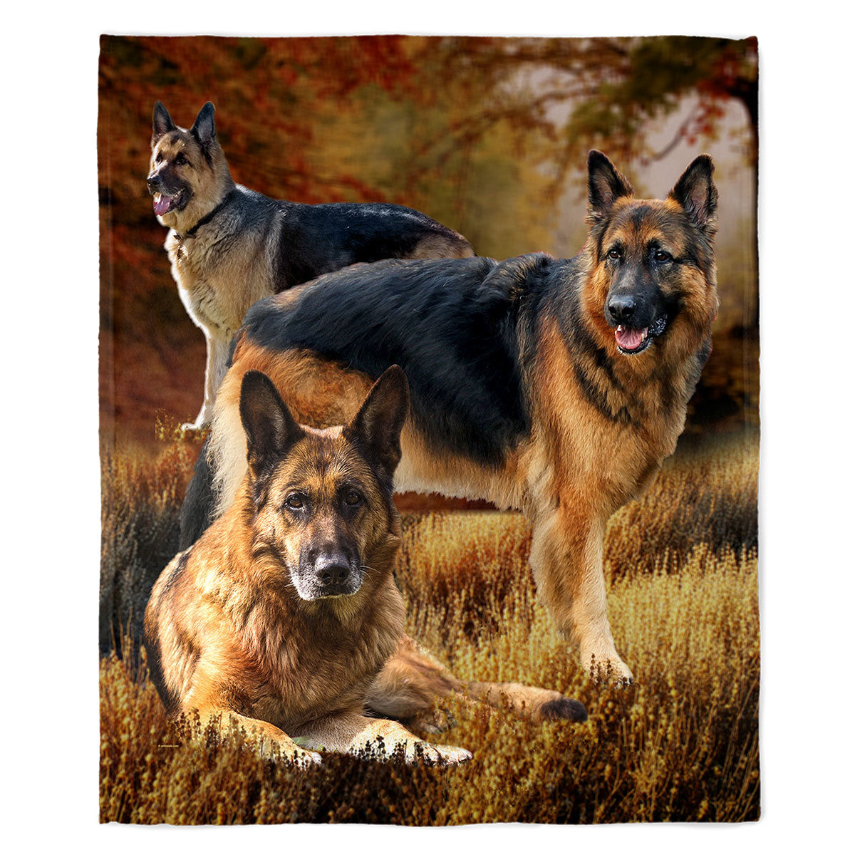 German Shepherd 50" x 60" Fleece Blanket