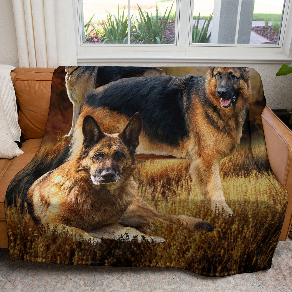 German Shepherd 50" x 60" Fleece Blanket