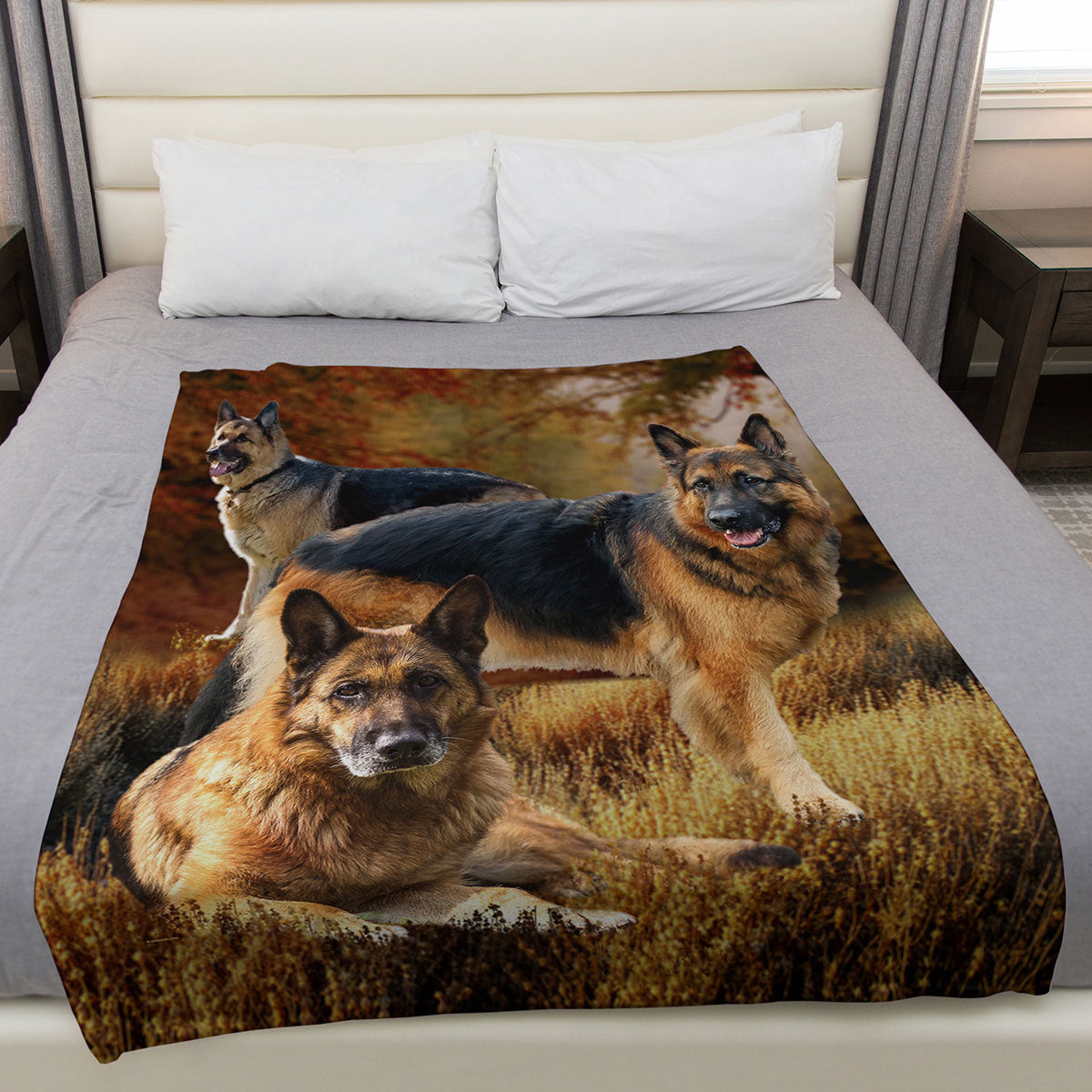 German Shepherd 50" x 60" Fleece Blanket