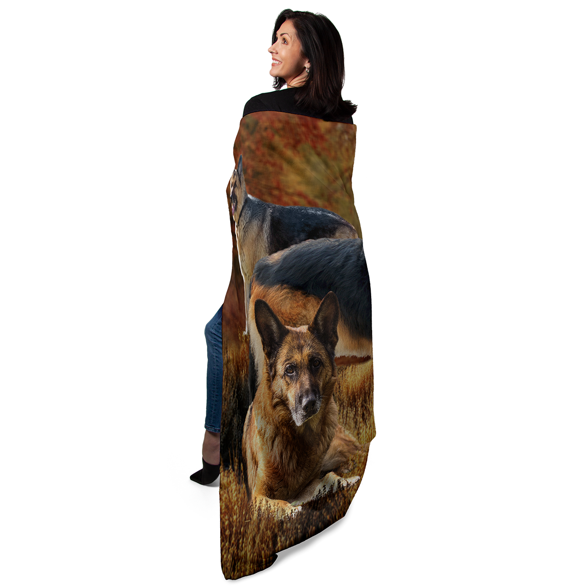 German Shepherd 50" x 60" Fleece Blanket