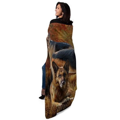 German Shepherd 50" x 60" Fleece Blanket