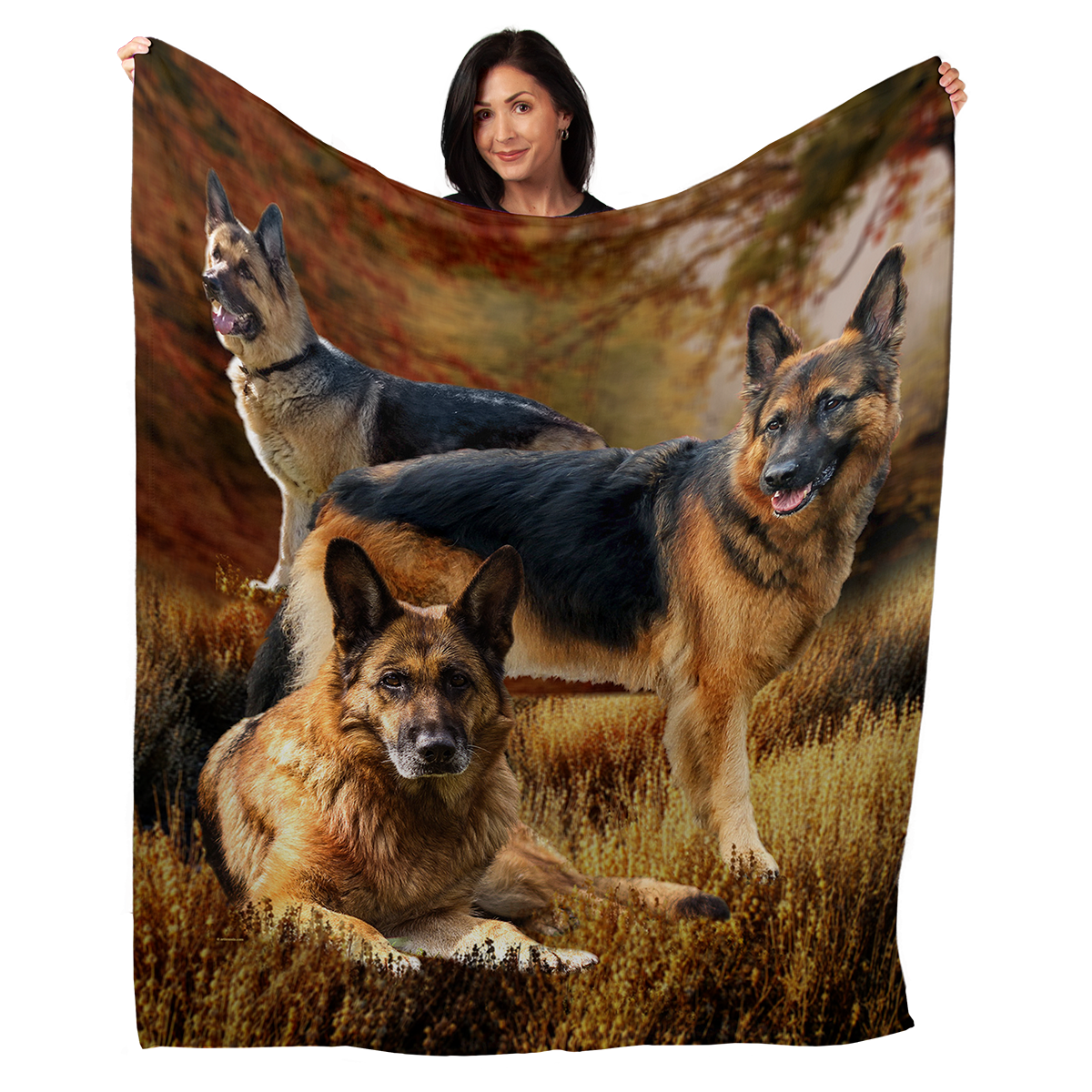 German Shepherd 50" x 60" Fleece Blanket