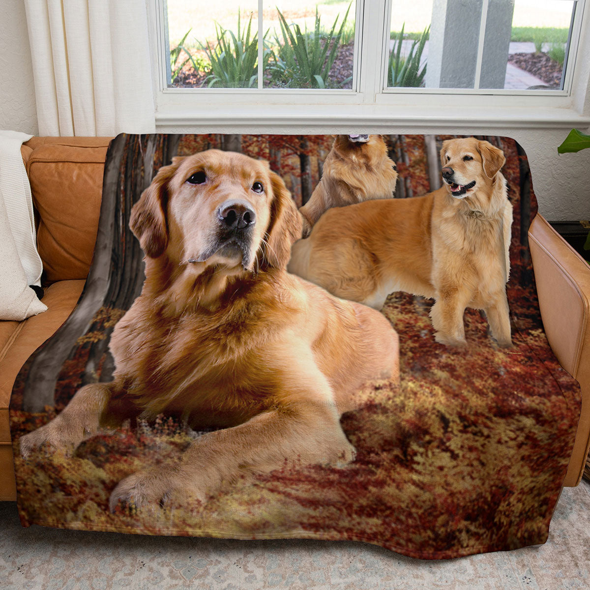 Golden Retriever 50" x 60" Fleece Blanket