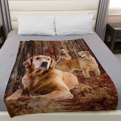 Golden Retriever 50" x 60" Fleece Blanket