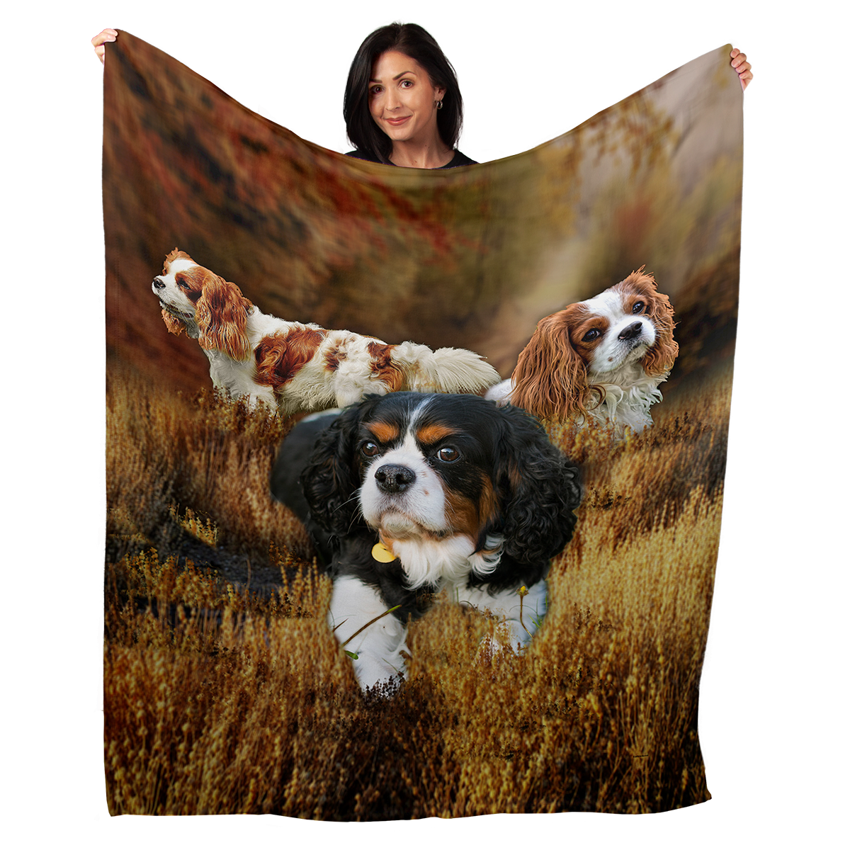 King Charles Spaniel 50" x 60" Fleece Blanket