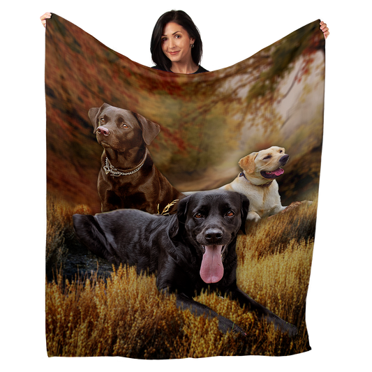 Labrador Retriever 50" x 60" Fleece Blanket