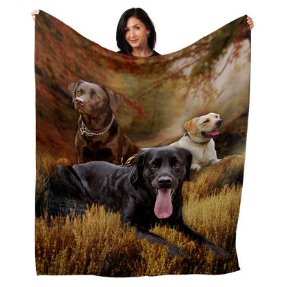 Labrador Retriever 50" x 60" Fleece Blanket