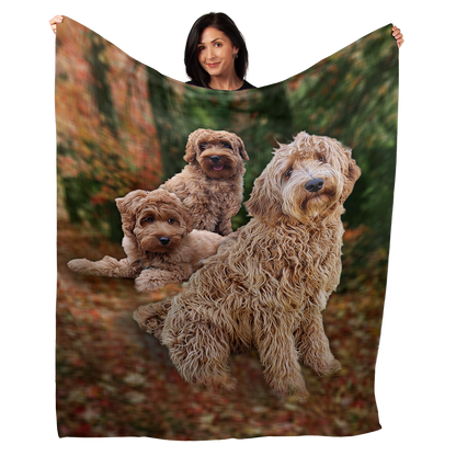 Labradoodle 50" x 60" Fleece Blanket