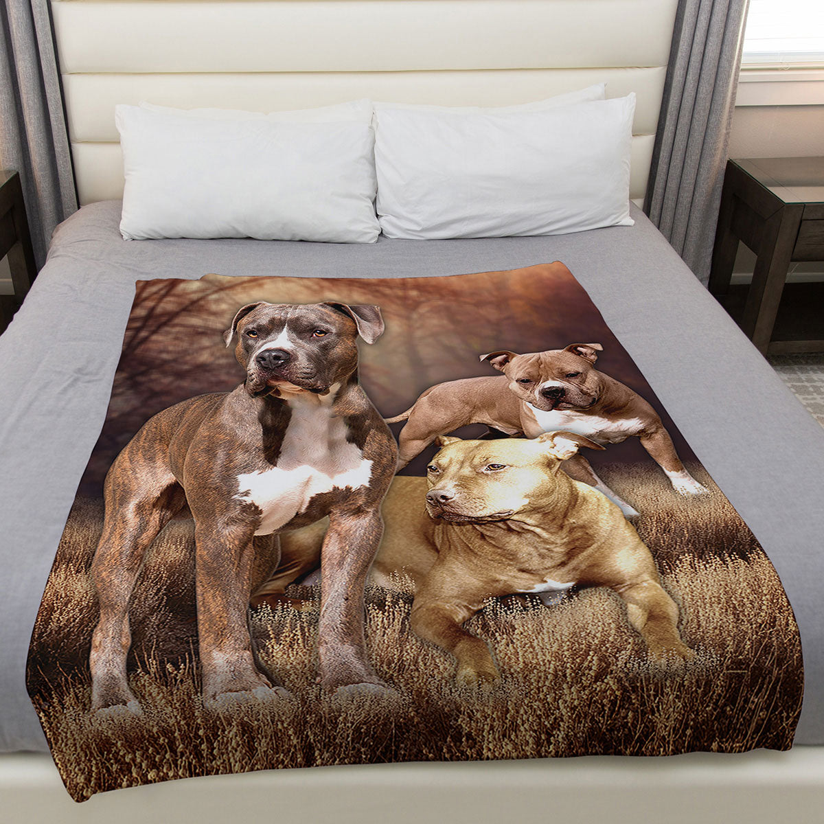 Pitbull 50" x 60" Fleece Blanket