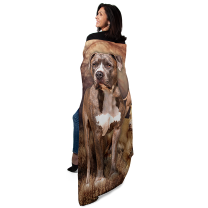 Pitbull 50" x 60" Fleece Blanket