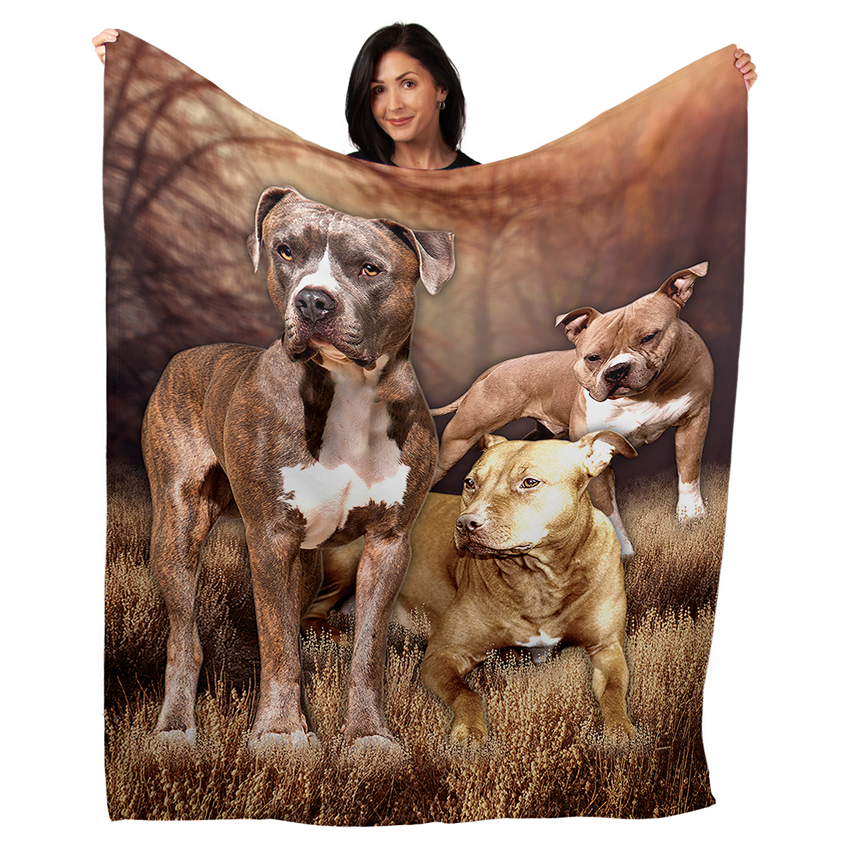 Pitbull 50" x 60" Fleece Blanket