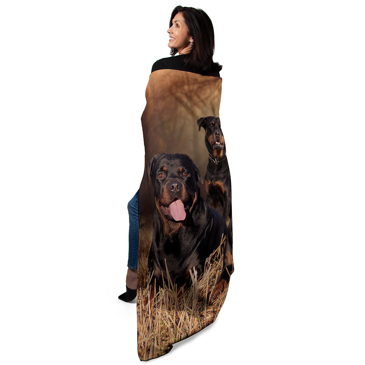 Rottweiler 50" x 60" Fleece Blanket