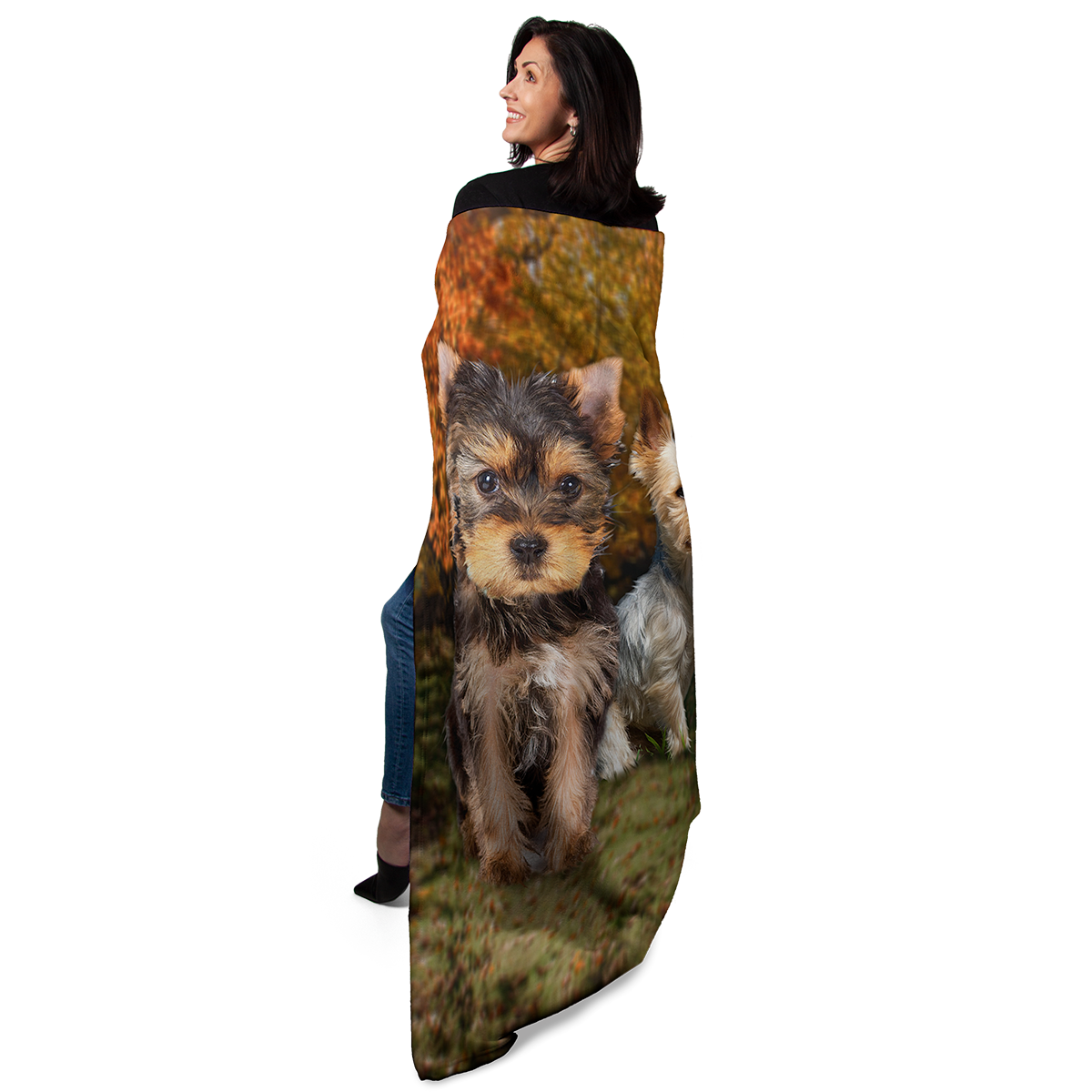 Yorkie 50" x 60" Fleece Blanket