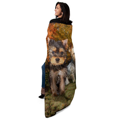 Yorkie 50" x 60" Fleece Blanket