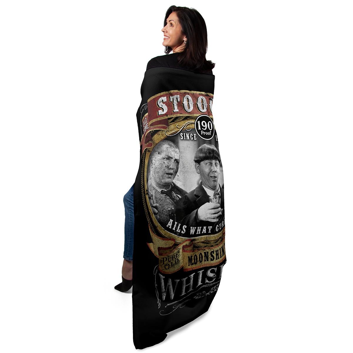 Stooges Moonshine 50" x 60" Fleece Blanket