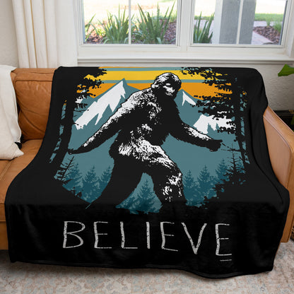 Sasquatch Believe 50" x 60" Fleece Blanket