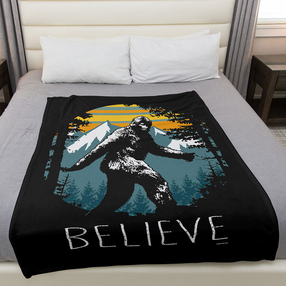 Sasquatch Believe 50" x 60" Fleece Blanket