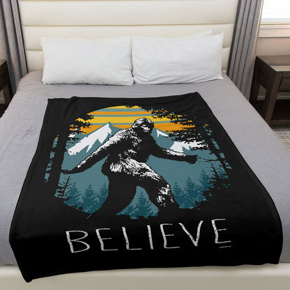 Sasquatch Believe 50" x 60" Fleece Blanket