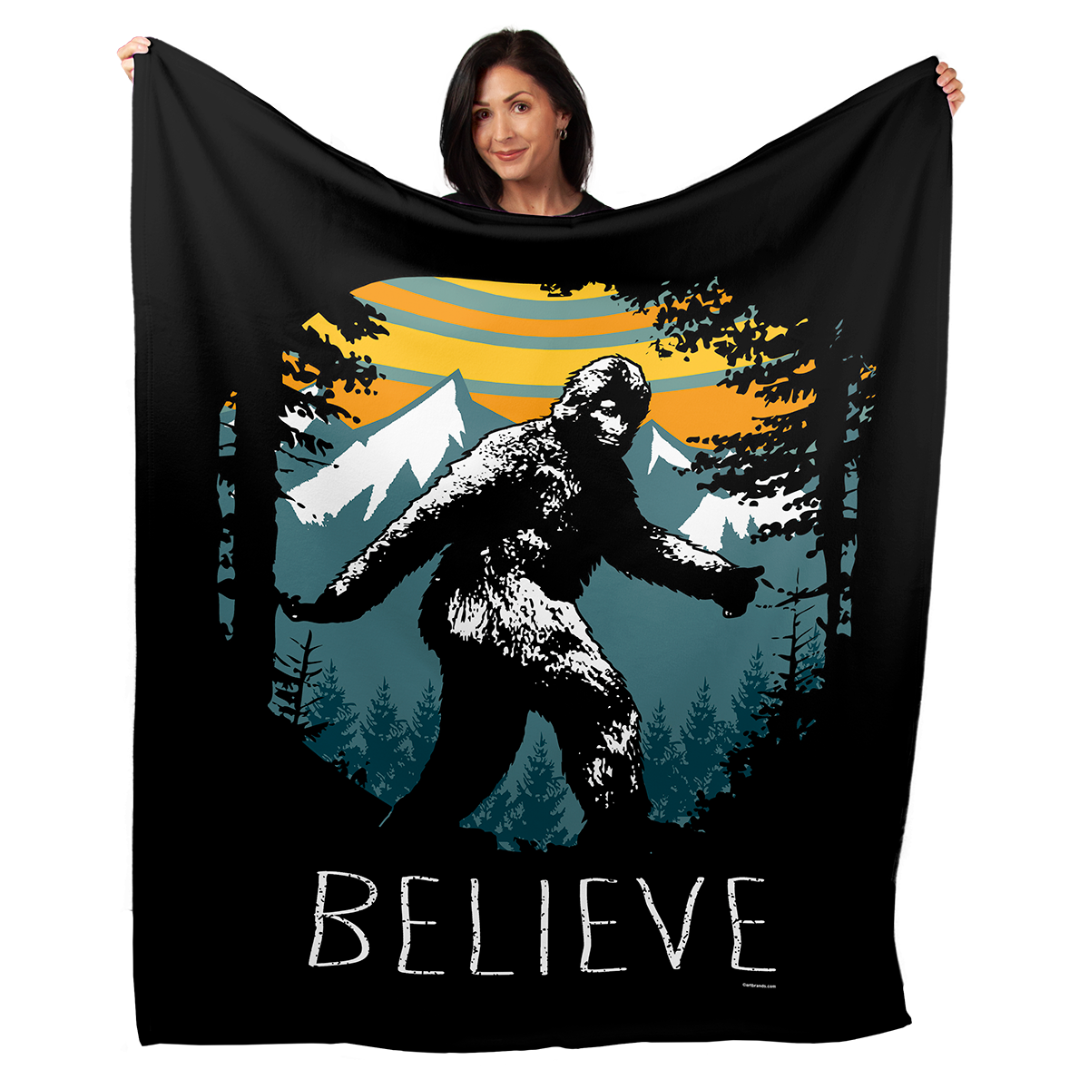 Sasquatch Believe 50" x 60" Fleece Blanket