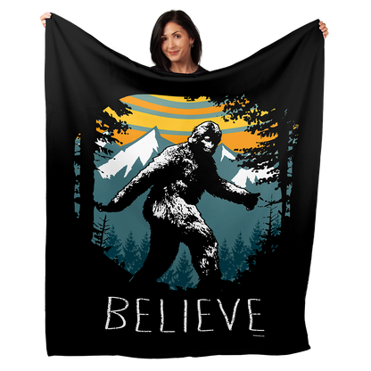 Sasquatch Believe 50" x 60" Fleece Blanket