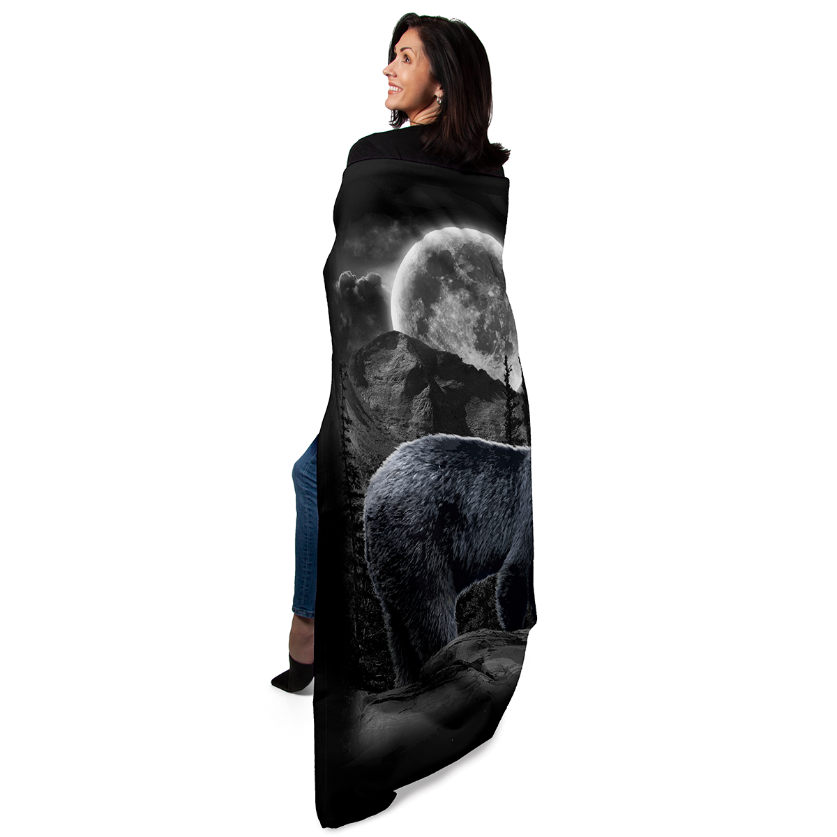 Black Bear Wilderness 50" x 60" Fleece Blanket