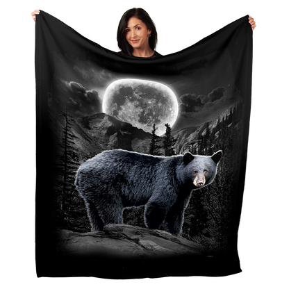 Black Bear Wilderness 50" x 60" Fleece Blanket