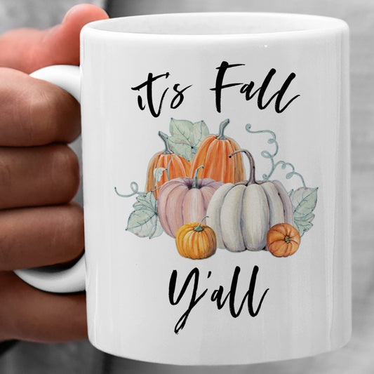 It's Fall Y'all Pumpkins Coffee Mug