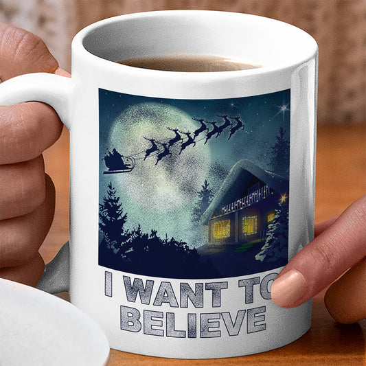 I want to Believe Santa Coffee Mug