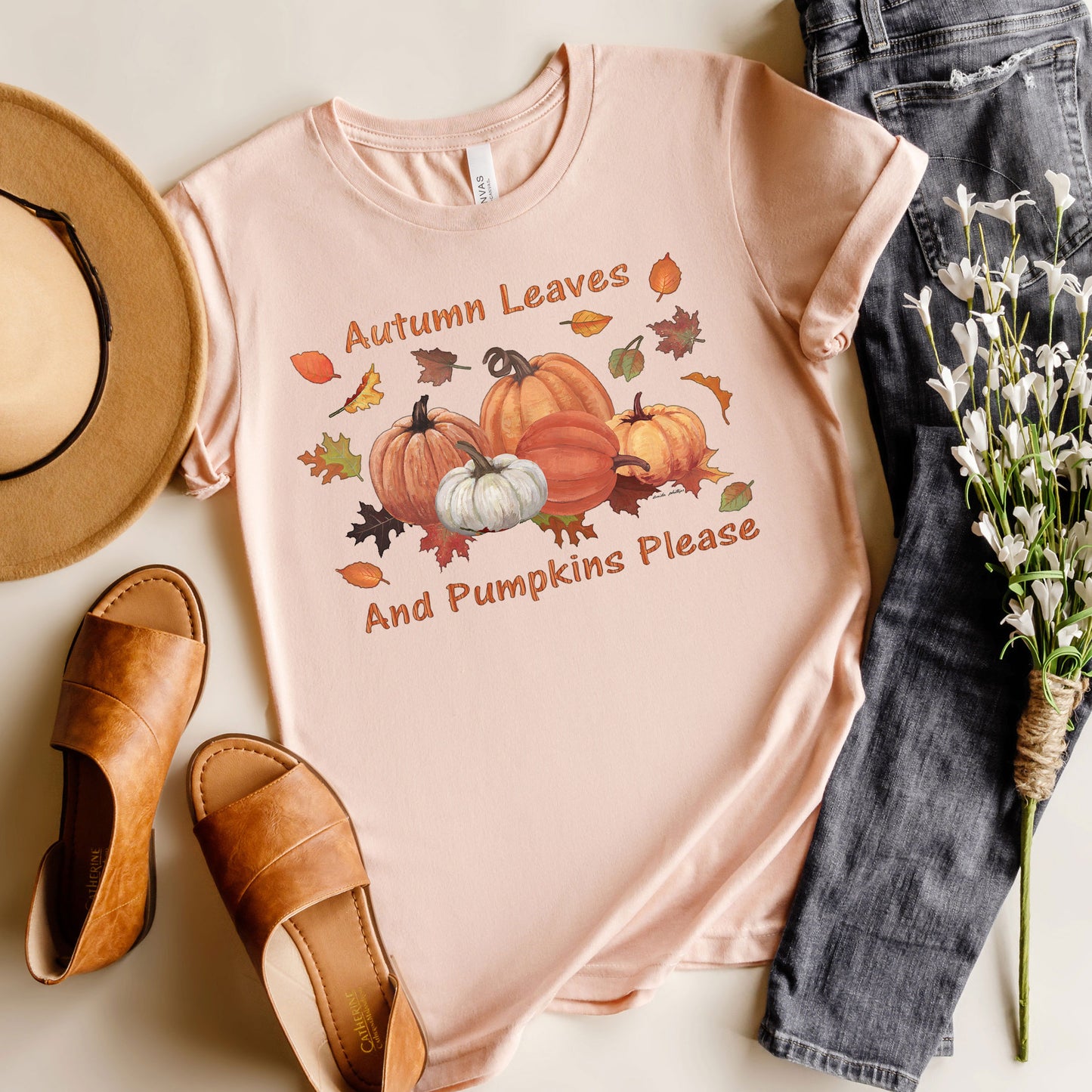 Pumpkins Please T-shirt, Autumn Tee