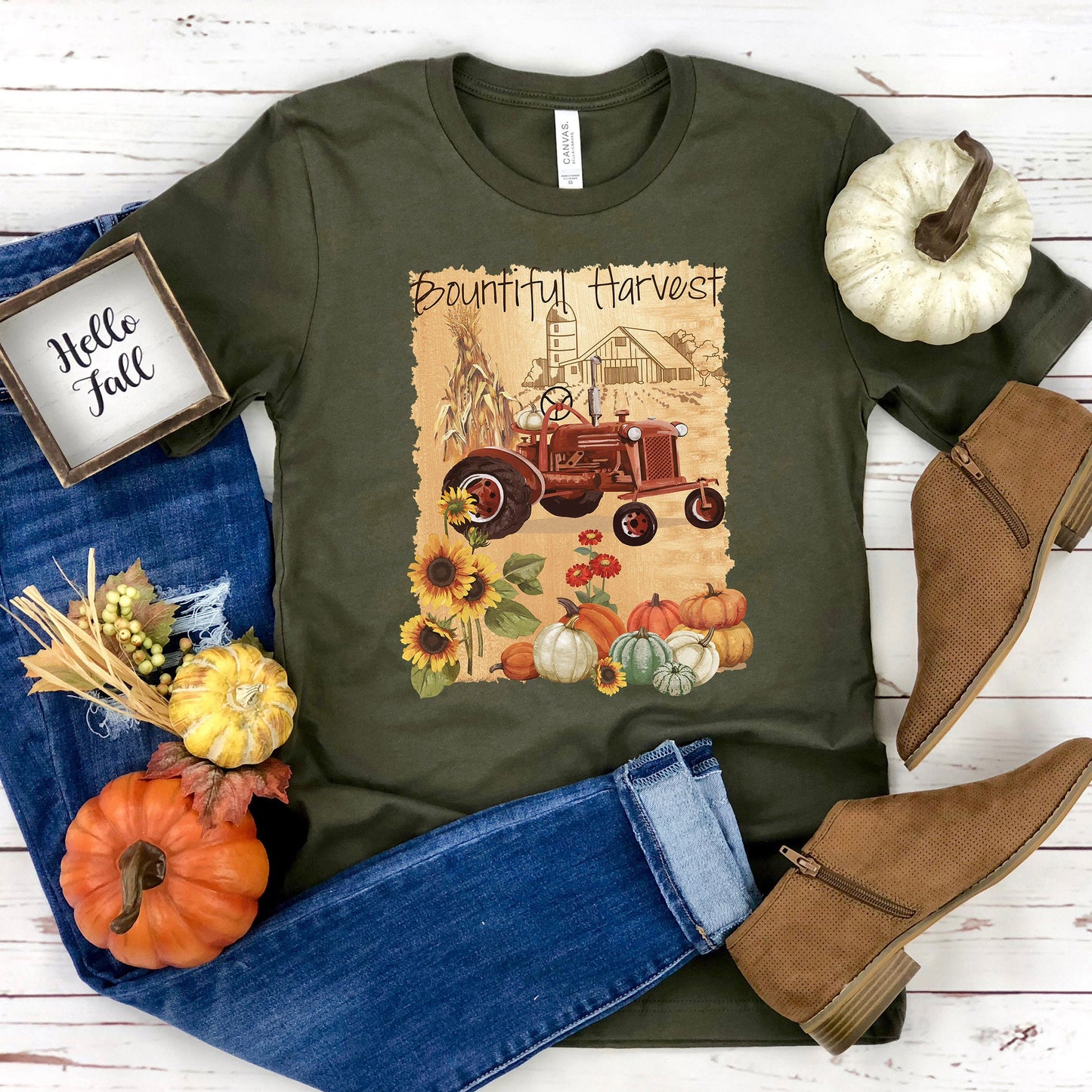 Bountiful Harvest T-shirt, Autumn Tee
