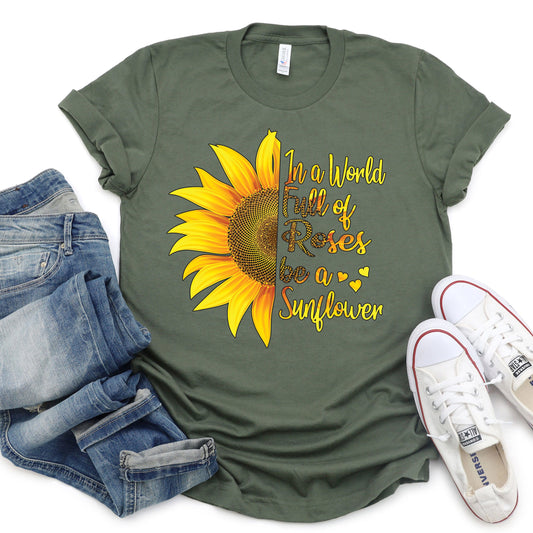 Be A Sunflower T-shirt, Autumn Tee