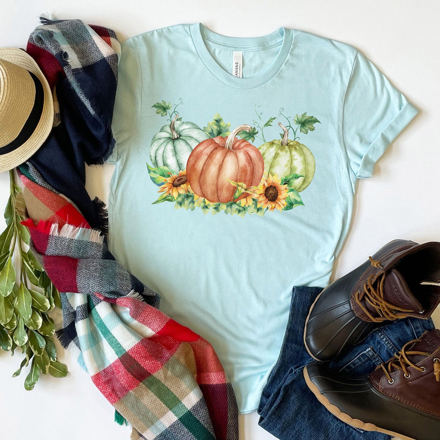 Harvest Pumpkins T-shirt, Autumn Tee