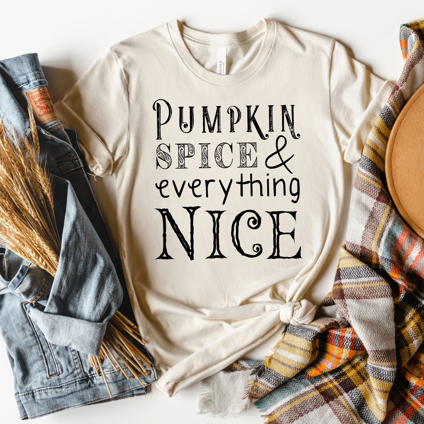 Pumpkin Spice & Everything Nice T-shirt, Autumn Tee