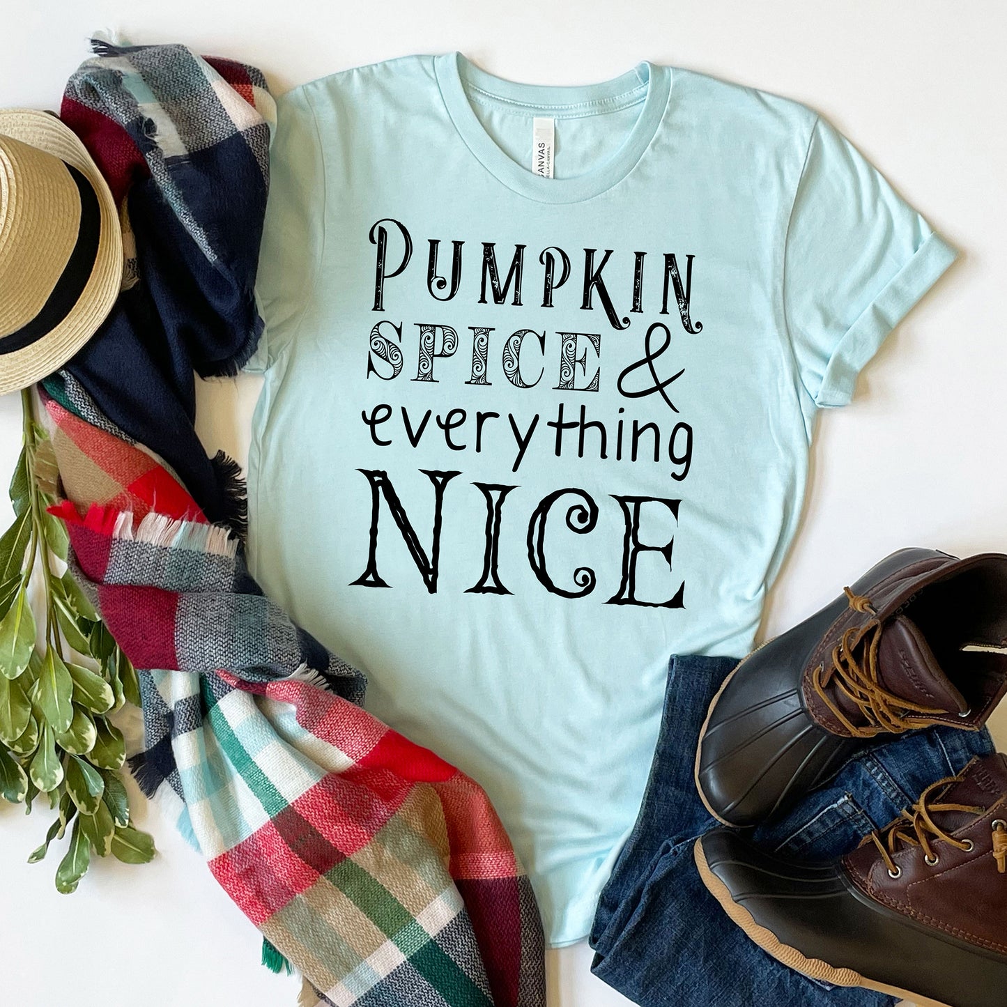 Pumpkin Spice & Everything Nice T-shirt, Autumn Tee