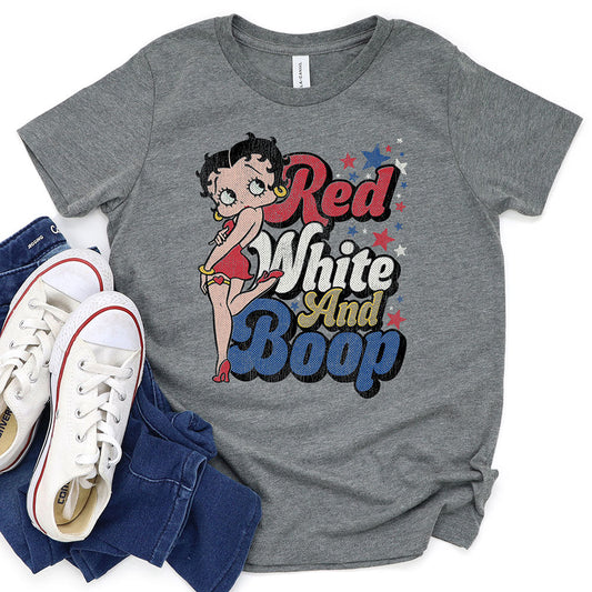Red, White & Boop T-shirt
