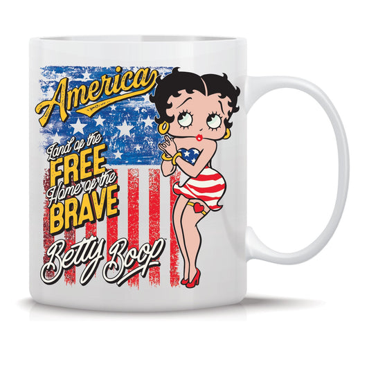 Betty Boop Land Of The Free Coffee Mug