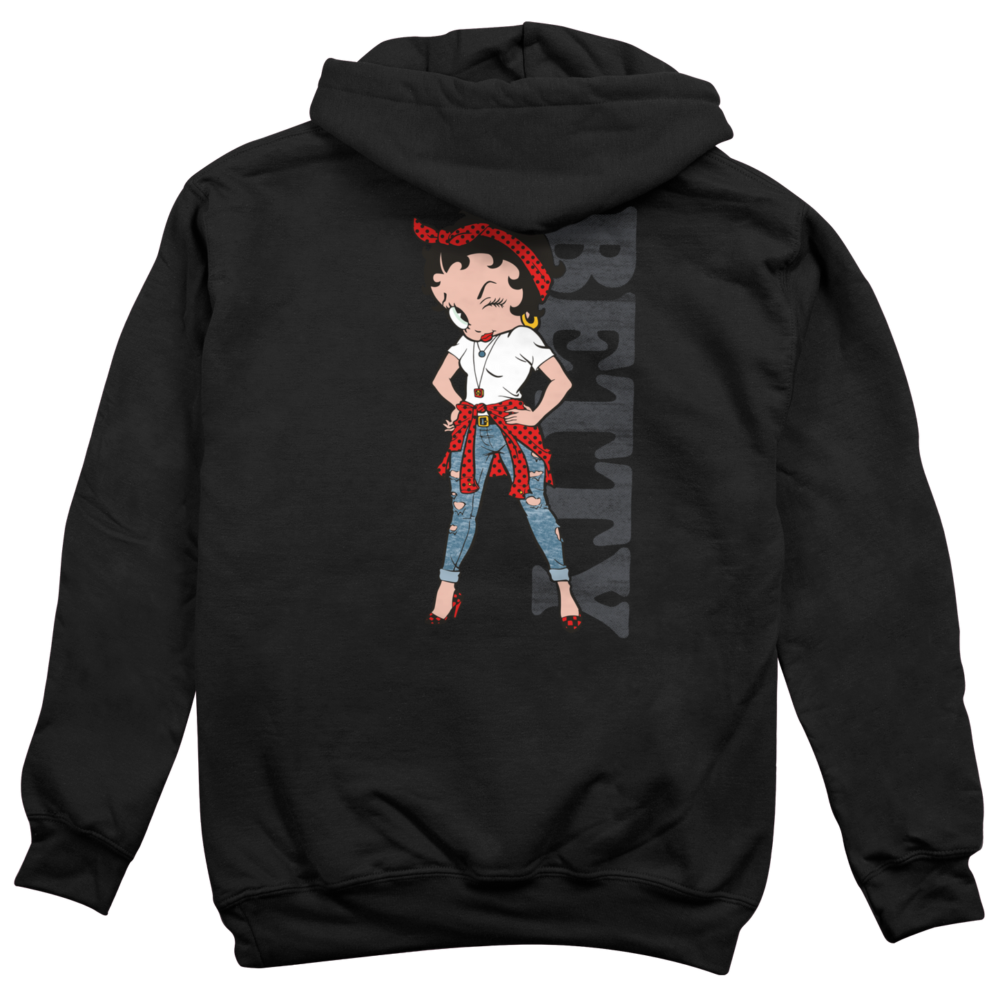 Vertical Betty Hoodie, Betty Boop Hooded Sweatshirt