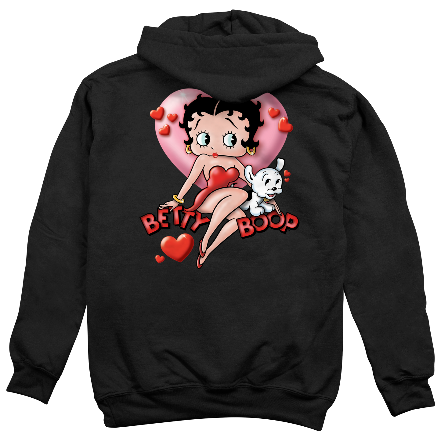 Betty Boop Heart Hoodie, Betty Boop Hooded Sweatshirt