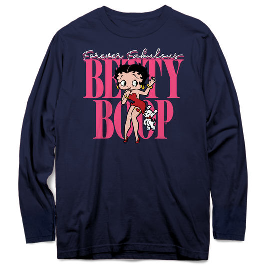 Forever Fabulous Betty Long Sleeve Shirt, Betty Boop Long Sleeve Tee