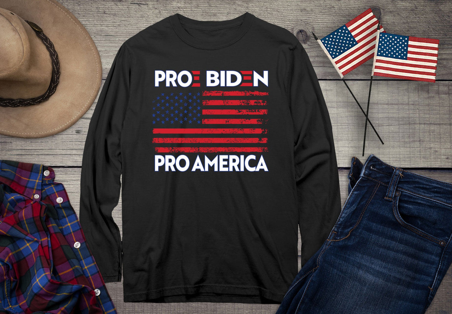 Pro Biden T-shirt, Political Long Sleeve Tee