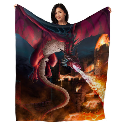 50" x 60" Incineration Plush Minky Blanket